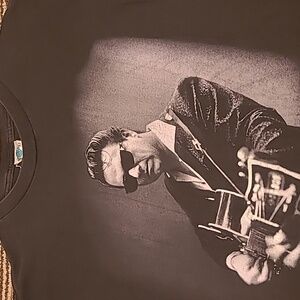 JIMMIE VAUGHAN Strange Pleasure World Tour Black Cotton‎ Mens T Shirt XL 90s VTG